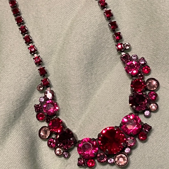 Sorrelli Ruby Red Swarovski Crystal Necklace Matching Bracelet ✅Offers W… - Picture 8 of 14